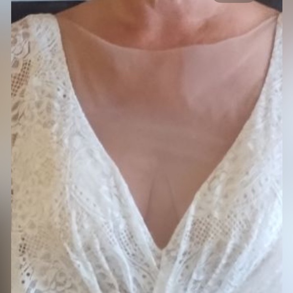 Anthropologie x BHLDN Tres Chic Lace Wedding Gown $1125 Sz 12 - Picture 8 of 8